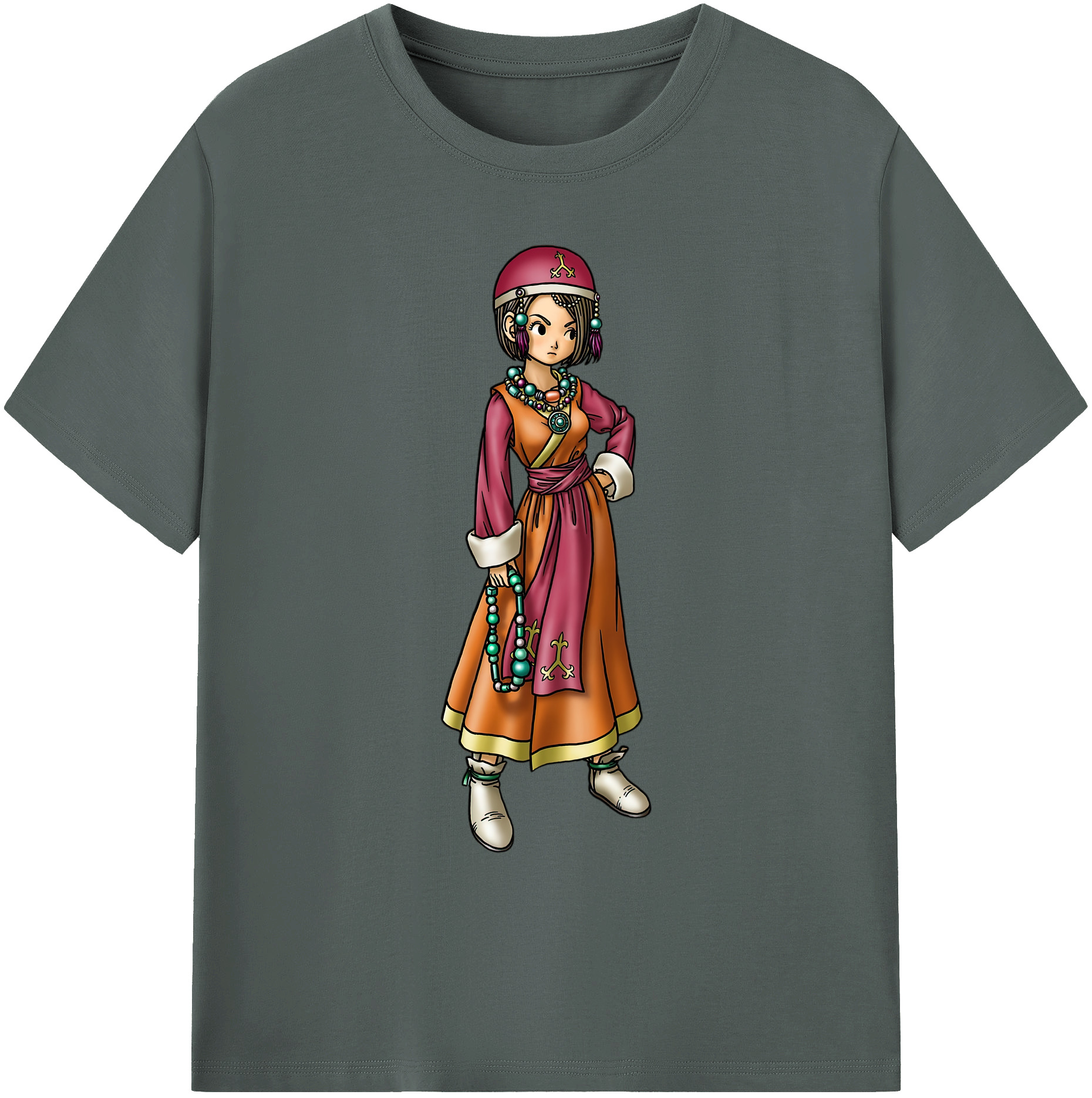 （画像用） ドラゴンクエスト Doragon Kuesuto Dragon Quest 綿100％ メンズ半袖Tシャツ｜肌触りやわらか＆通気性